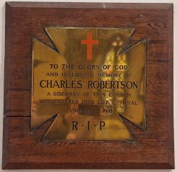 4. Plaque for Charles Robertson